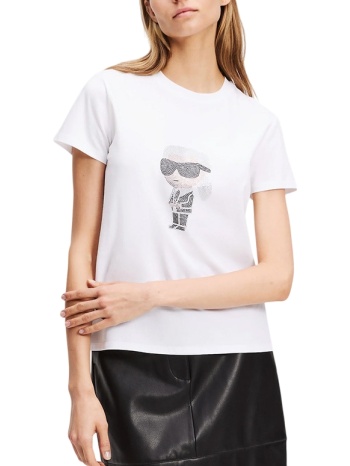 γυναικείο t-shirt λευκό karl lagerfeld a3w17076-100 white σε προσφορά