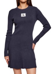 γυναικείο φόρεμα μπλε calvin klein lv047d307g-vek