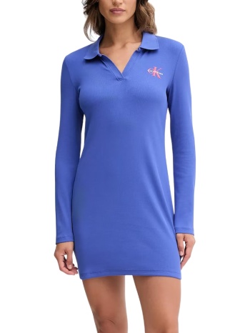 γυναικείο polo φόρεμα μπλε calvin klein lv047d214g-wfo σε προσφορά