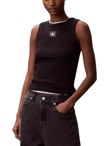 γυναικείο αμάνικο τοπ μαύρο calvin klein lv047c201g-ub1