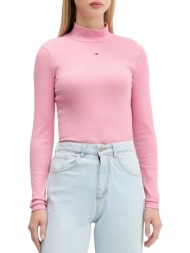 γυναικεία μπλούζα ζιβάγκο ροζ tommy jeans dw0dw19830-thc
