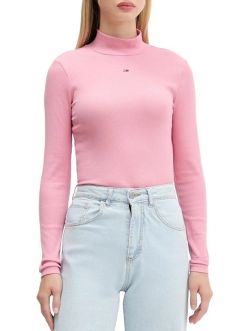 γυναικεία μπλούζα ζιβάγκο ροζ tommy jeans dw0dw19830-thc