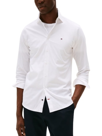 ανδρικό πουκάμισο λευκό tommy hilfiger mw0mw40674-ycf σε προσφορά