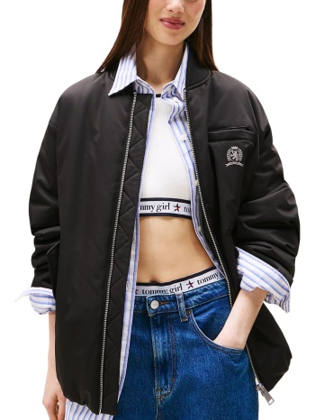 γυναικείο bomber μπουφάν μαύρο tommy jeans dw0dw21629-bds σε προσφορά