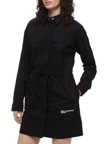 γυναικείο utility φόρεμα-πουκαμίσα μαύρο karl lagerfeld σε προσφορά