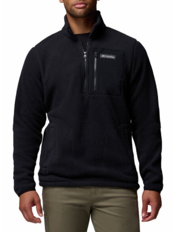 ανδρικό jasper ridge pebbled half zip fleece μαύρο columbia σε προσφορά
