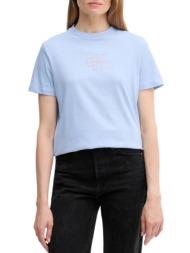 γυναικείο t-shirt γαλάζιο calvin klein lv047c863g-7zq