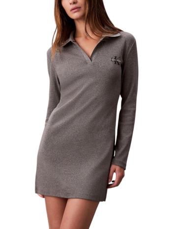 γυναικείο polo φόρεμα γκρι calvin klein lv047d214g-p7e σε προσφορά