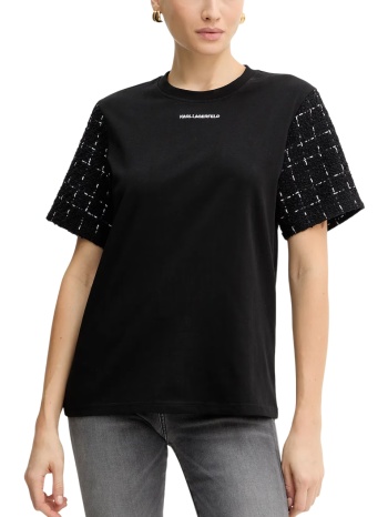 γυναικείο t-shirt μαύρο karl lagerfeld a4w17091-999 black σε προσφορά