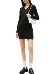 γυναικείο πλεκτό φόρεμα μαύρο tommy jeans dw0dw22183-bds