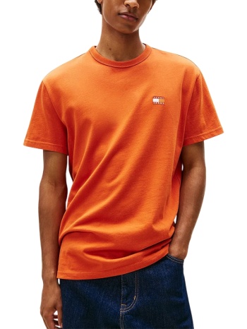 ανδρικό t-shirt πορτοκαλί tommy jeans dm0dm20322-0jg