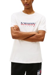 ανδρικό t-shirt λευκό tommy jeans dm0dm21978-ybl