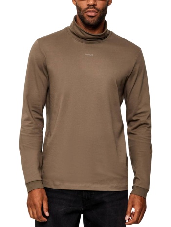 ανδρικό daporollo μακρυμάνικο t-shirt καφέ hugo 50547372-032 σε προσφορά