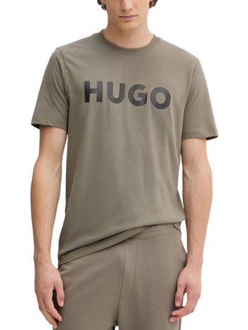 ανδρικό dulivio t-shirt καφέ hugo 50467556-032