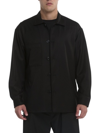 ανδρικό overshirt μαύρο royal denim kazuno5129-black