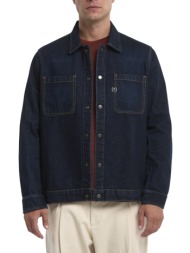 ανδρικό τζιν πουκάμισο navy μπλε royal denim colmar5128-denim