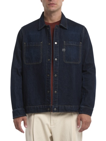 ανδρικό τζιν πουκάμισο navy μπλε royal denim σε προσφορά