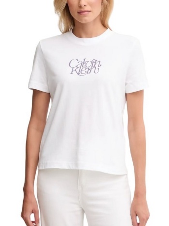 γυναικείο t-shirt λευκό calvin klein lv047d210g-yaa