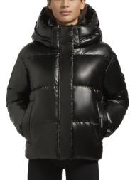 γυναικείο devina2 shiny μπουφάν μαύρο khujo kj1085jk253-black