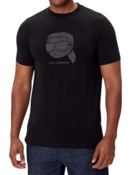 ανδρικό t-shirt μαύρο karl lagerfeld 755032 554221-990