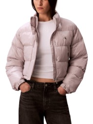 γυναικείο puffer μπουφάν γκρι calvin klein lv047d504g-qjl