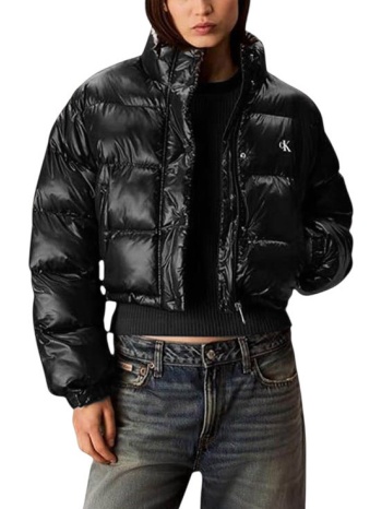 γυναικείο puffer μπουφάν μαύρο calvin klein lv047d504g-ub1 σε προσφορά