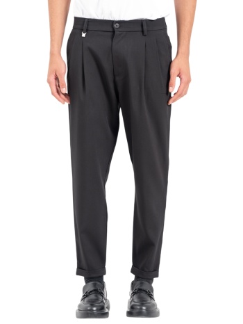 ανδρικό παντελόνι μαύρο vittorio arzanp-black σε προσφορά