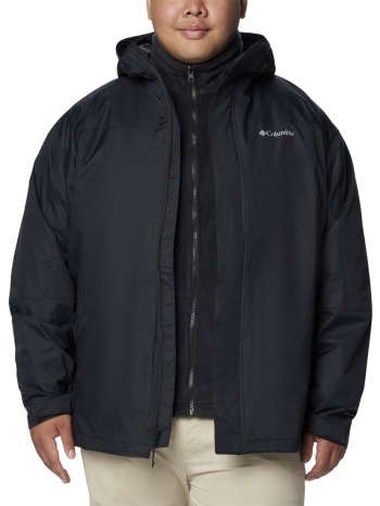 ανδρικό plus size tunnel falls ii μπουφάν μαύρο columbia σε προσφορά