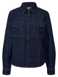 γυναικείο τζιν πουκάμισο navy μπλε s.oliver 2171223-58z8