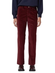 γυναικείο κοτλέ παντελόνι μπορντό s.oliver 2170188-3902