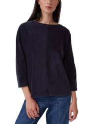 γυναικείο κοτλέ φούτερ navy μπλε s.oliver 2170099-5959