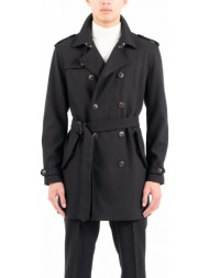 ανδρική καπαρντίνα μαύρη vittorio morel-black