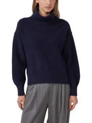 γυναικείο ζιβάγκο πουλόβερ navy μπλε s.oliver 2172631-5959