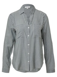 γυναικείο ριγέ πουκάμισο γκρι s.oliver 2173585-69g9