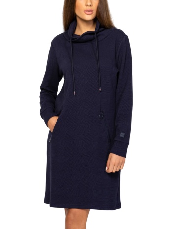 γυναικείο μακρυμάνικο vanora φόρεμα navy μπλε heavy tools σε προσφορά