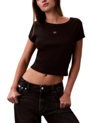 γυναικείο t-shirt μαύρο calvin klein lv047c200g-ub1
