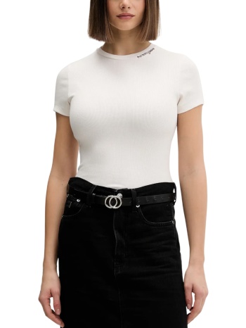 γυναικείο slim t-shirt λευκό tommy jeans dw0dw22079-ybh