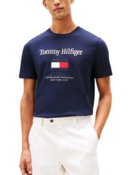 ανδρικό t-shirt navy μπλε tommy hilfiger mw0mw42736-dw5