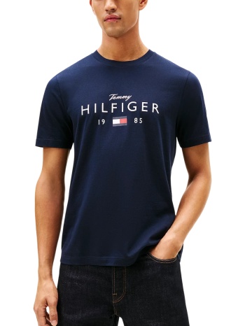 ανδρικό t-shirt navy μπλε tommy hilfiger mw0mw41455-dw5