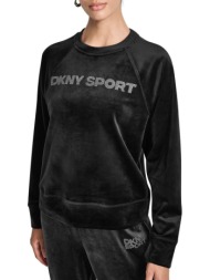 γυναικείο φούτερ μαύρο dkny dp5t1399-blk
