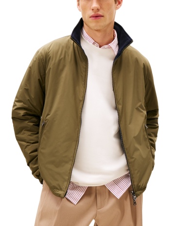 ανδρικό μπουφάν διπλής όψεως χακί/navy μπλε tommy hilfiger