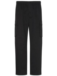 ανδρικό straight cargo παντελόνι μαύρο calvin klein lv040em616-ub1