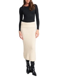 γυναικεία caramel πλεκτή φούστα vanilla mind matter mml25-02-09-057