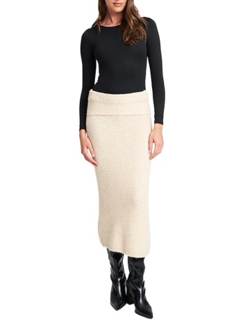 γυναικεία caramel πλεκτή φούστα vanilla mind matter σε προσφορά