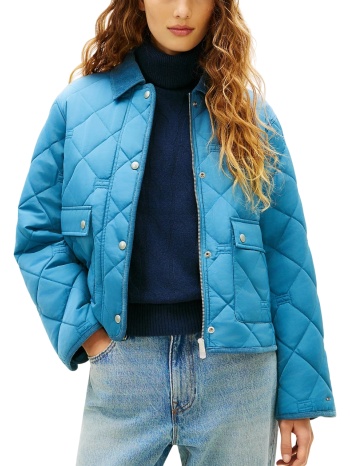 γυναικείο μπουφάν μπλε tommy hilfiger ww0ww47998-da2