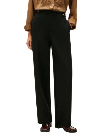 γυναικείο straight παντελόνι μαύρο tommy hilfiger