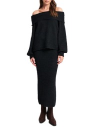 γυναικεία caramel πλεκτή φούστα black mind matter mml25-02-09-057