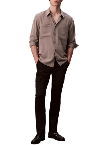 ανδρικό slim cargo παντελόνι μαύρο calvin klein