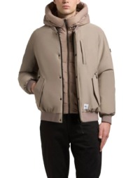 ανδρικό clemat bomber μπουφάν μπεζ khujo kj2067jk253-123 greige