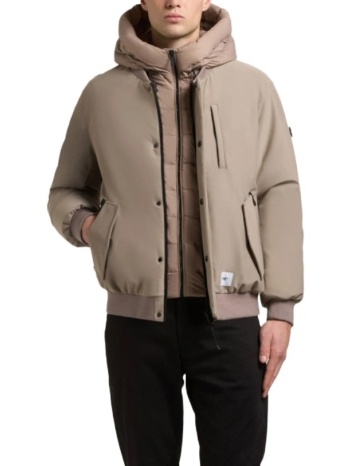 ανδρικό clemat bomber μπουφάν μπεζ khujo kj2067jk253-123 σε προσφορά